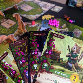 Starling Games Everdell 3D Ever Tree centerpiece on the table