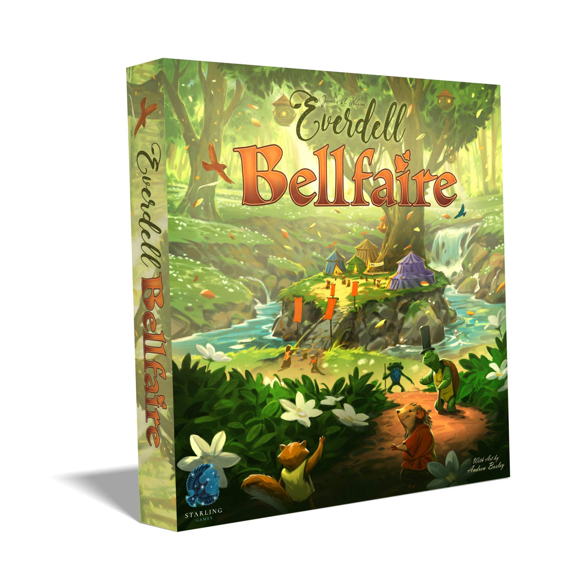 Starling Games Everdell Bellfaire box art, ideal for larger game nights