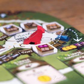 In-progress Bellfaire 5–6 player tabletop session at a table
