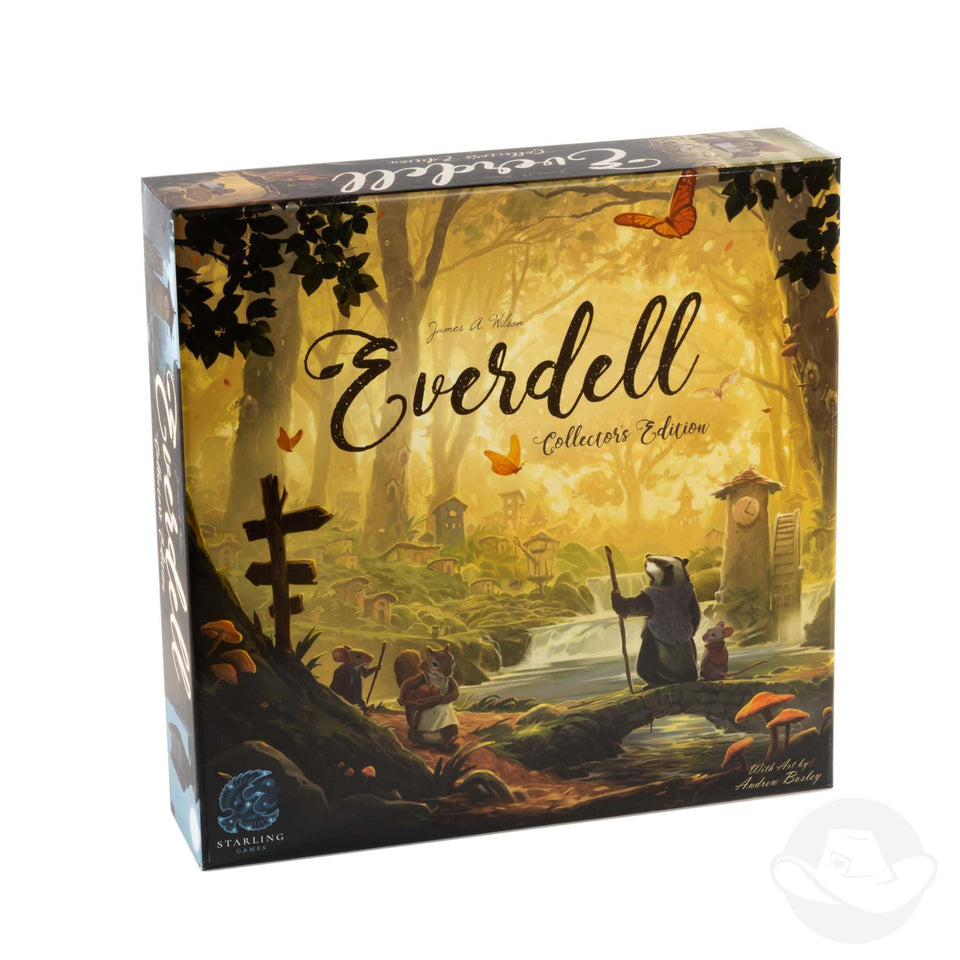 Starling Games Everdell Collector Edition box cover showing premium branding for collectors