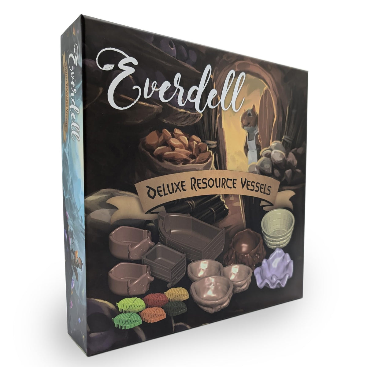 Starling Games Everdell Deluxe Resource Vessels stump container for tidy berry storage