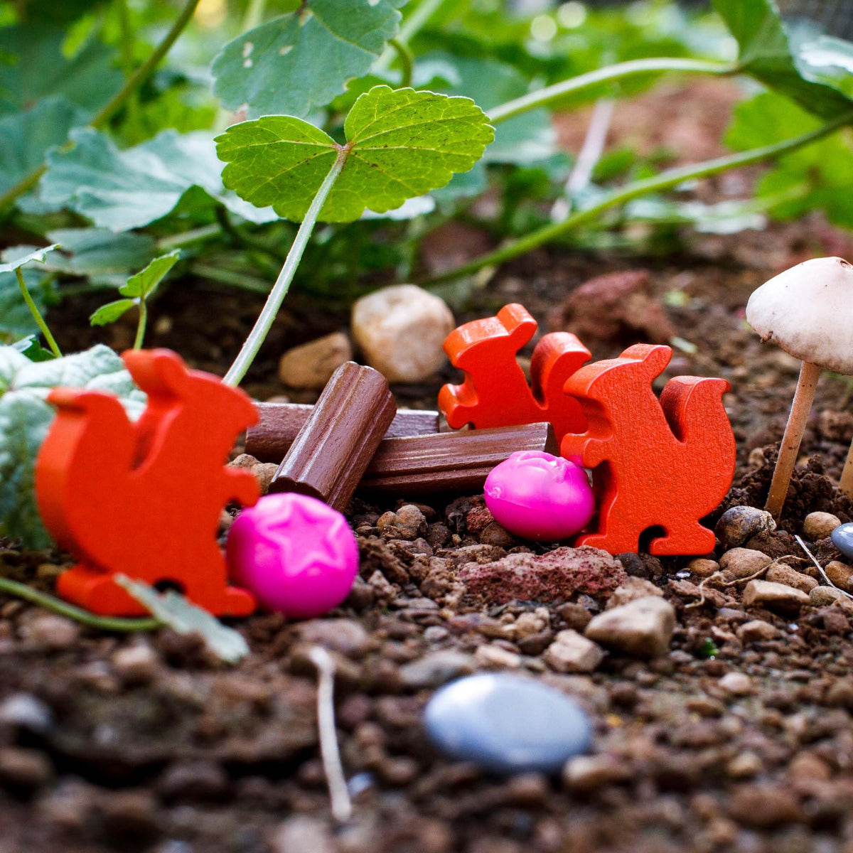 Starling Games Everdell wooden occupied tokens on the board