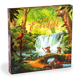 Starling Games My Lil’ Everdell box and components ready for family play.