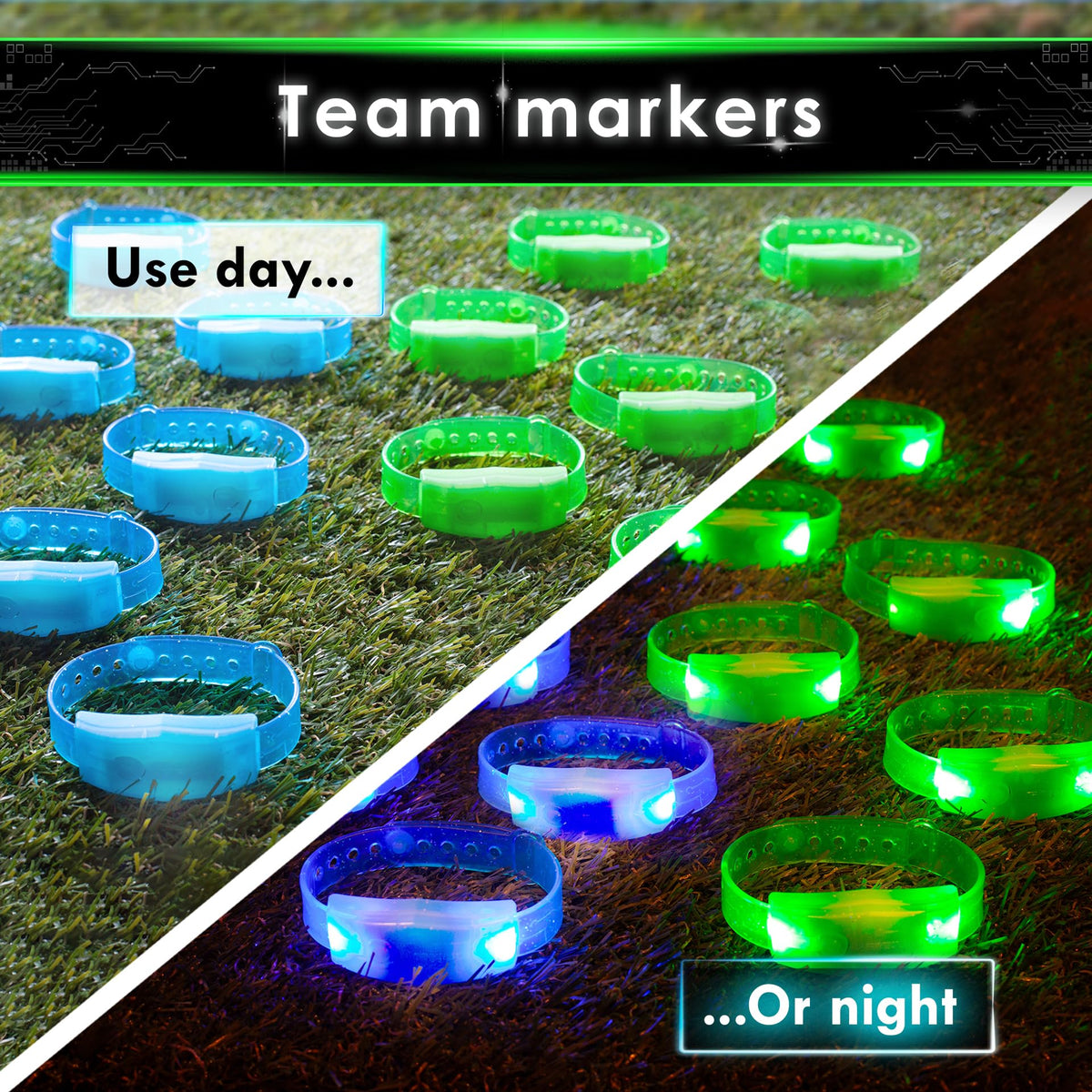 Starlux adjustable wristbands provide a comfortable fit for kids and teens during play.