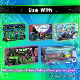 Starlux camping and outdoor glow gear improves nighttime visibility for activities.
