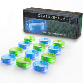 Starlux Capture the Flag REDUX glow bracelets illuminate up to 12 players for outdoor play.