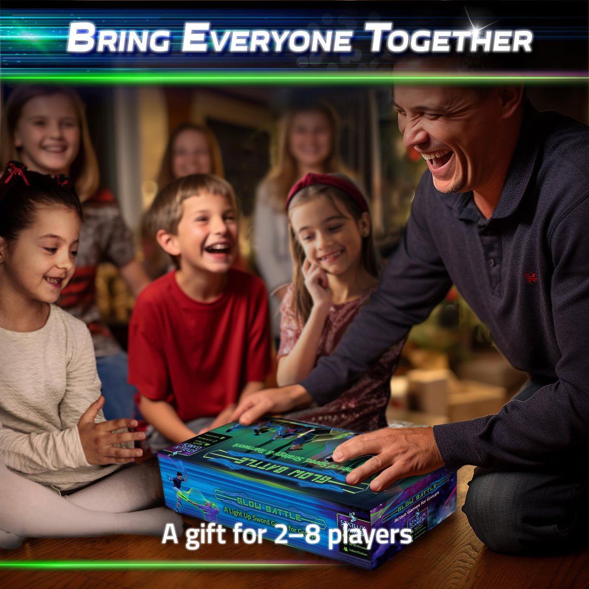 Starlux Glow Battle group play with smiling participants