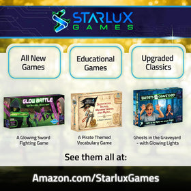 Starlux Glow backyard setup highlights easy, portable glow-in-the-dark play