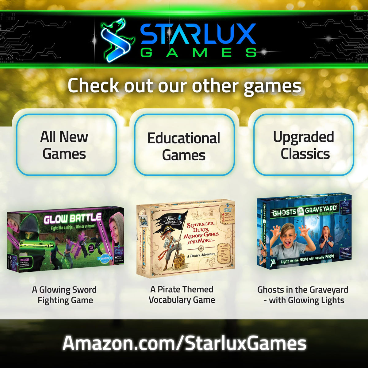 Starlux large-group backyard play ready gear supports big, active outdoor games.