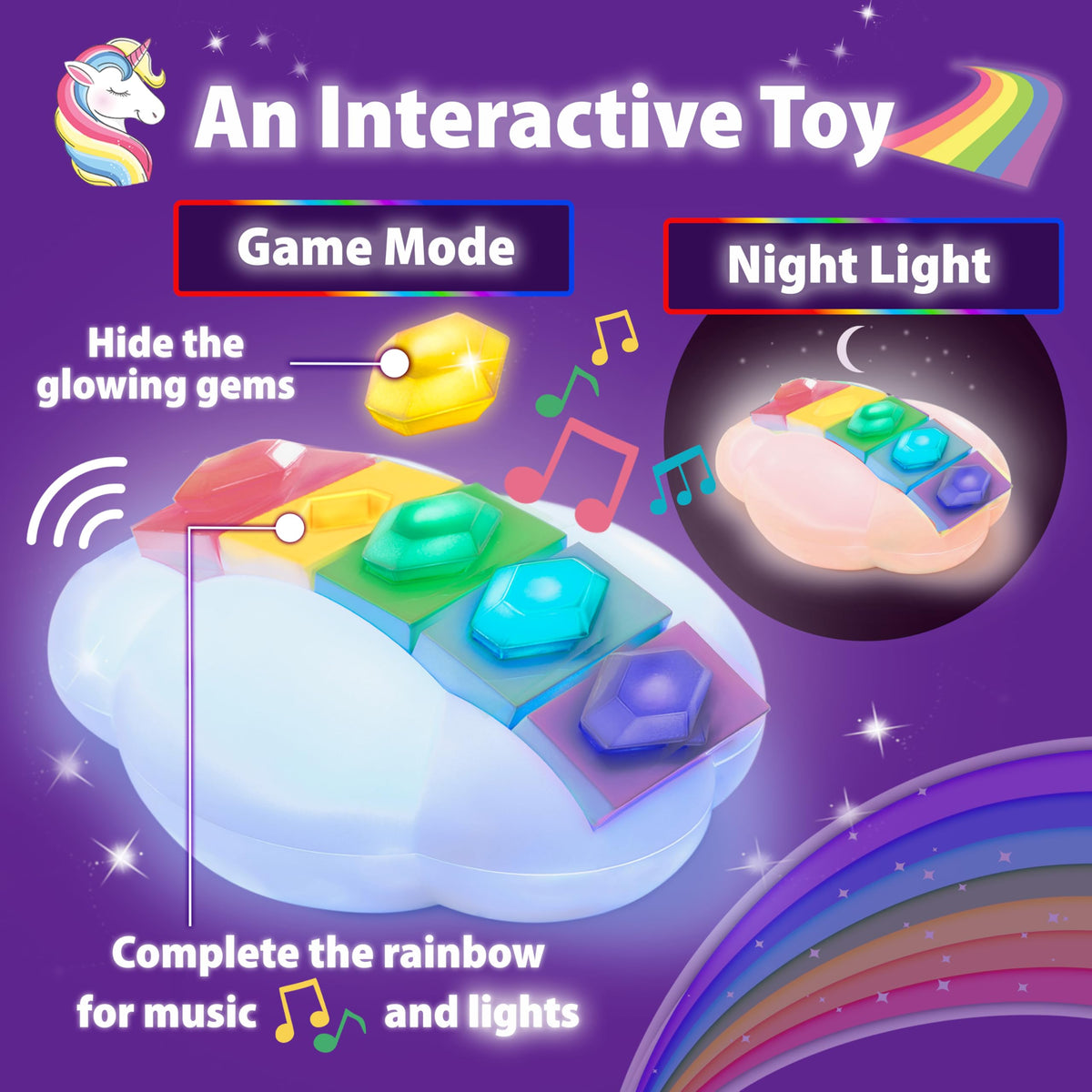 Starlux Protectors glowing gems help kids practice color recognition during group fun.