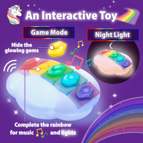 Starlux Protectors glowing gems help kids practice color recognition during group fun.