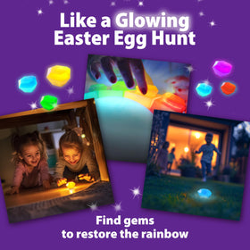 Starlux Protectors leprechaun treasure gems invite an outdoor treasure hunt.