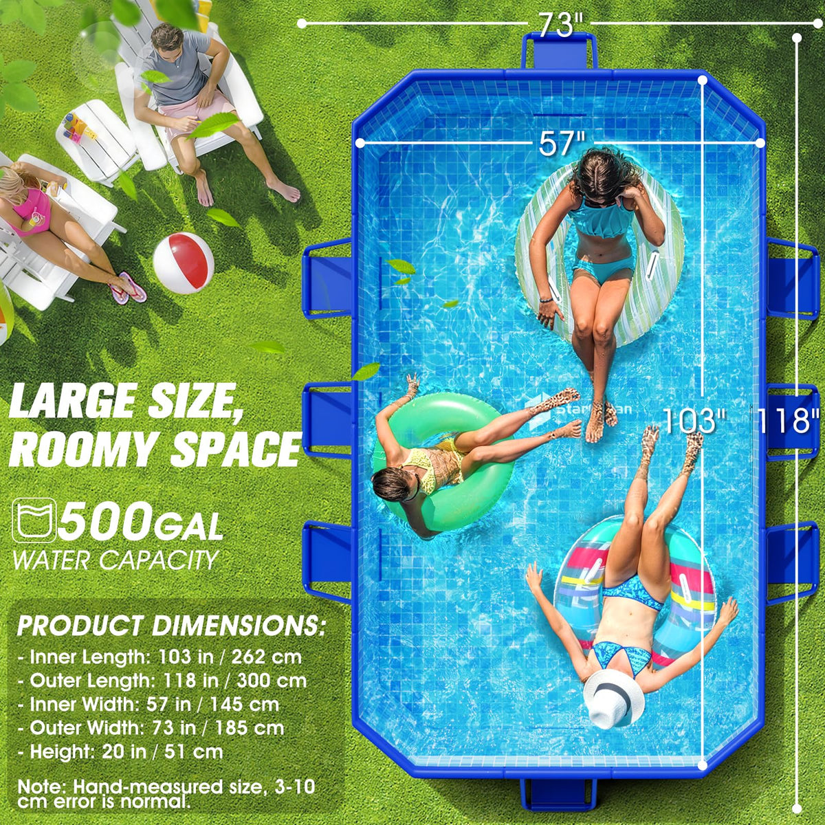 StarOcean 2026 aluminum pole structure provides stable support for adults and kids