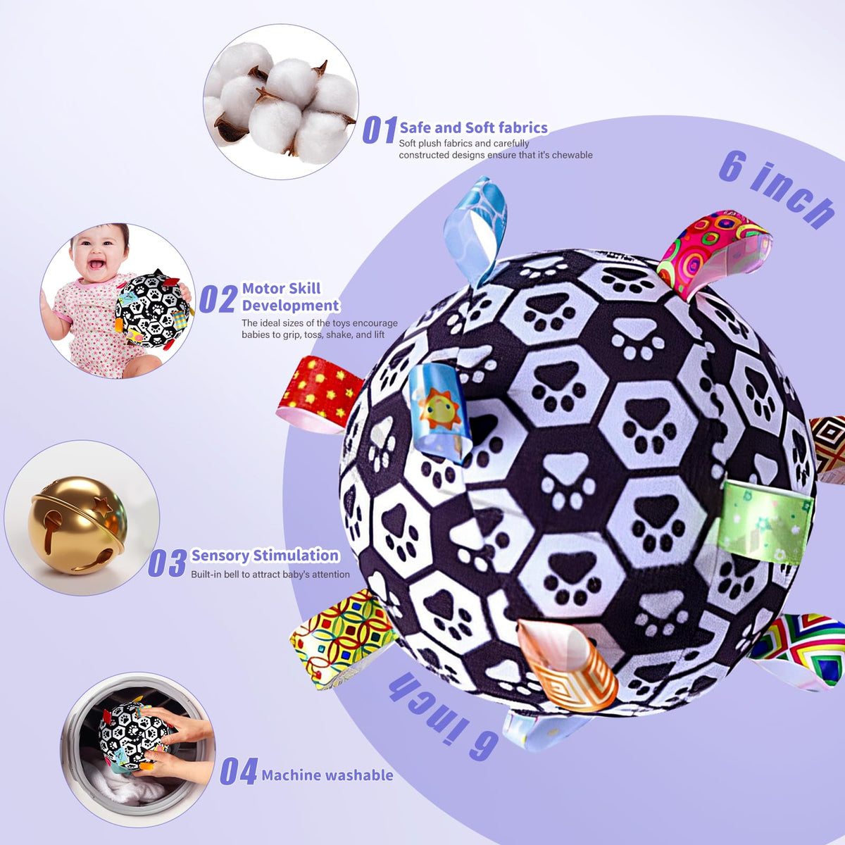 Starrykids cube pendant for stroller or car hanging play with crisp sounds