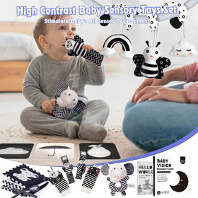 Starrykids BW soft-pages baby book for tactile exploration and visual engagement.