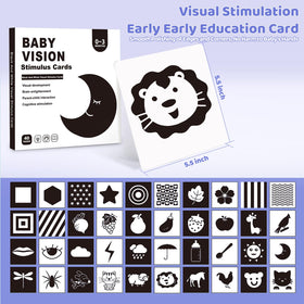 Starrykids BW baby toy set showcasing a complete black and white sensory collection.