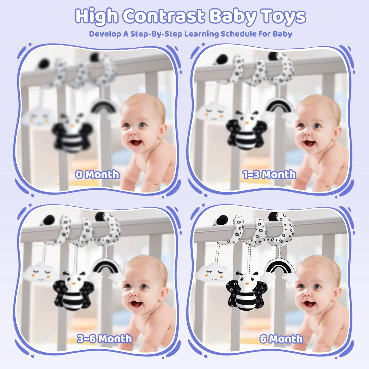 Starrykids BW greeting card adds a sweet surprise during playtime.