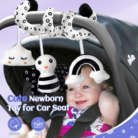 Starrykids BW high-contrast cards boost visual tracking from birth.