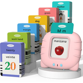 Startcan bilingual cards showcase Spanish-English vocabulary for quick language practice.