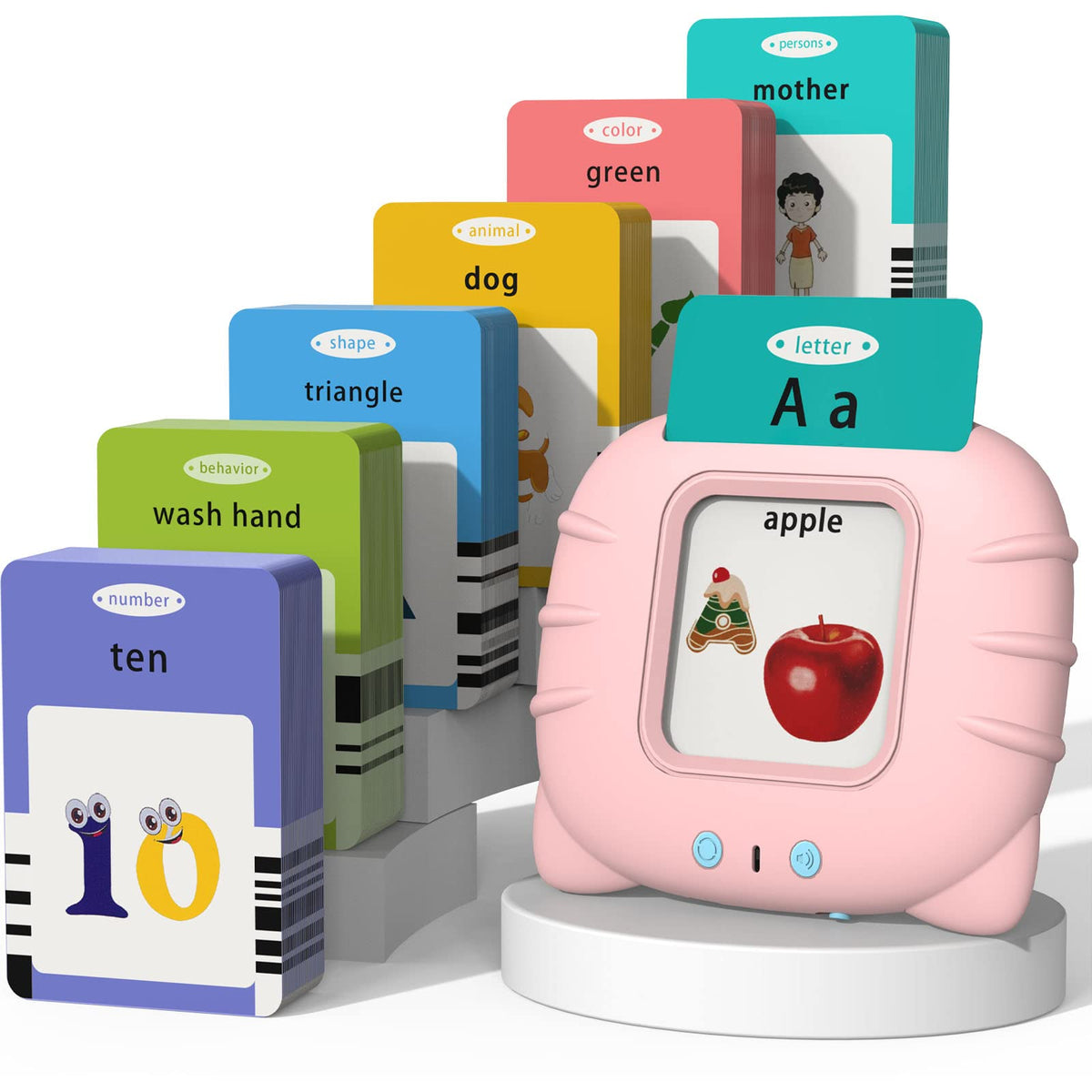 Startcan Talking Flash Cards for Toddlers with 255 cards for language practice.
