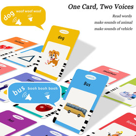 Startcan animal-sounds card teaches animal IDs with realistic sounds.