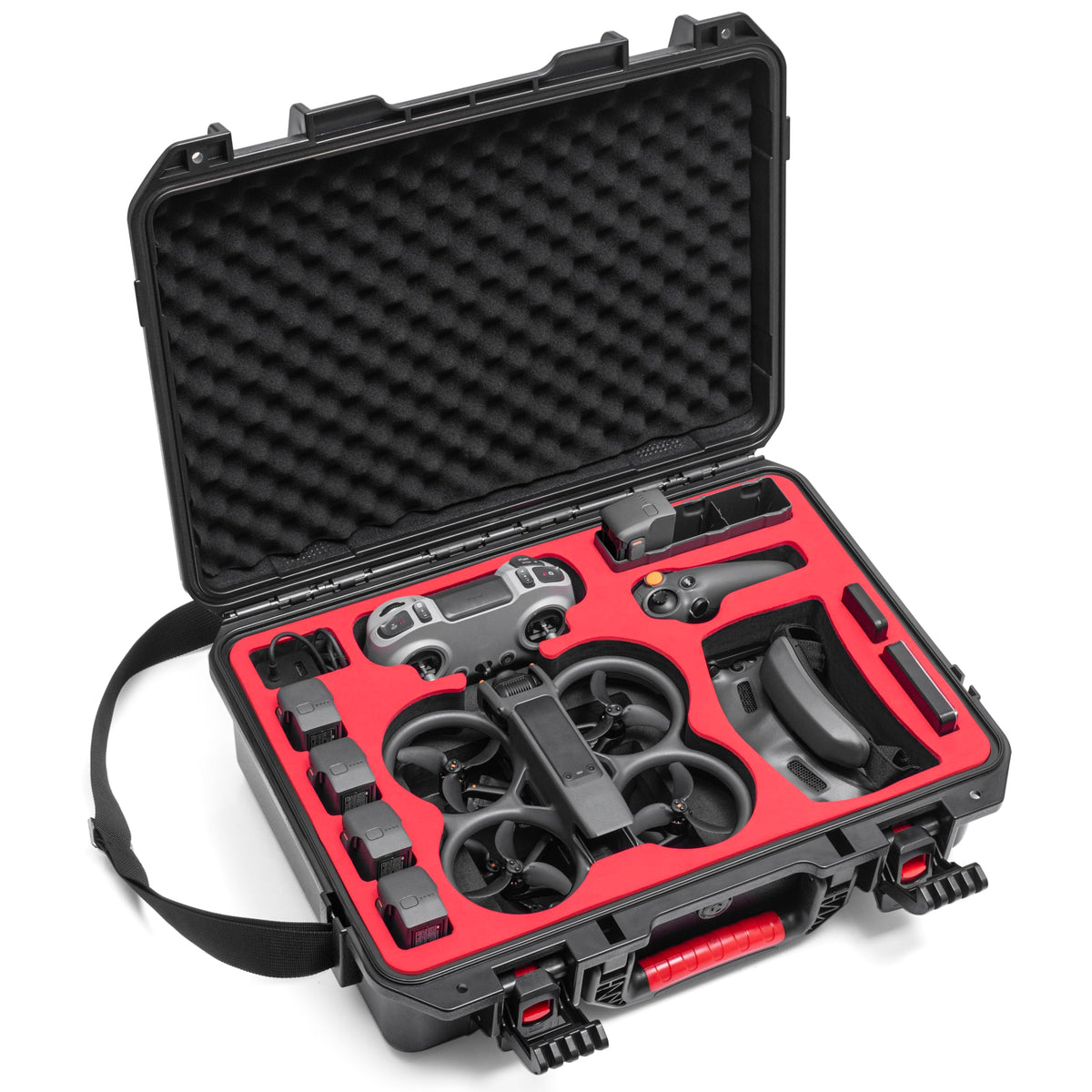 STARTRC Avata 2 case shoulder strap makes carrying comfortable on trips.