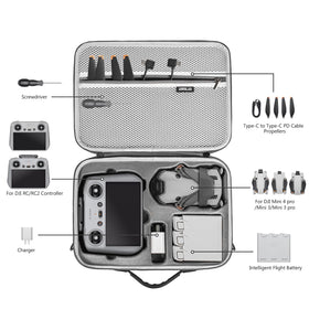 STARTRC Mini 4 Pro accessories stay neatly organized with the compact interior layout.