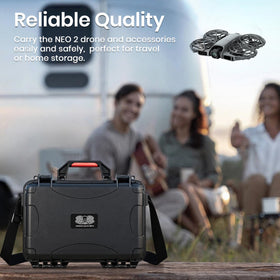 STARTRC neo2 battery capacity: organized storage for multiple batteries on trips.