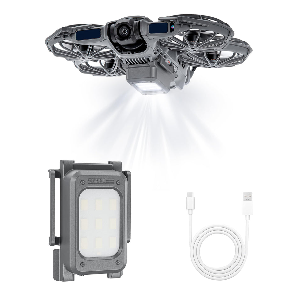 STARTRC Neo 2 lighted landing gear top view showing added height and stability