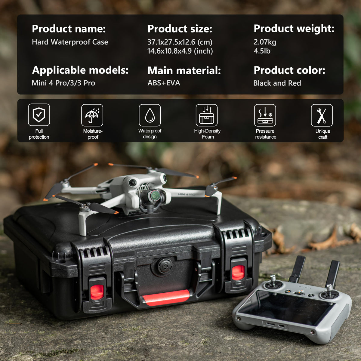 STARTRC PHOTO case is built for outdoor filming, camping, and hiking.