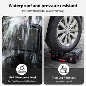 STARTRC PHOTO hard-shell case with EVA liner delivers IP67 waterproof protection.