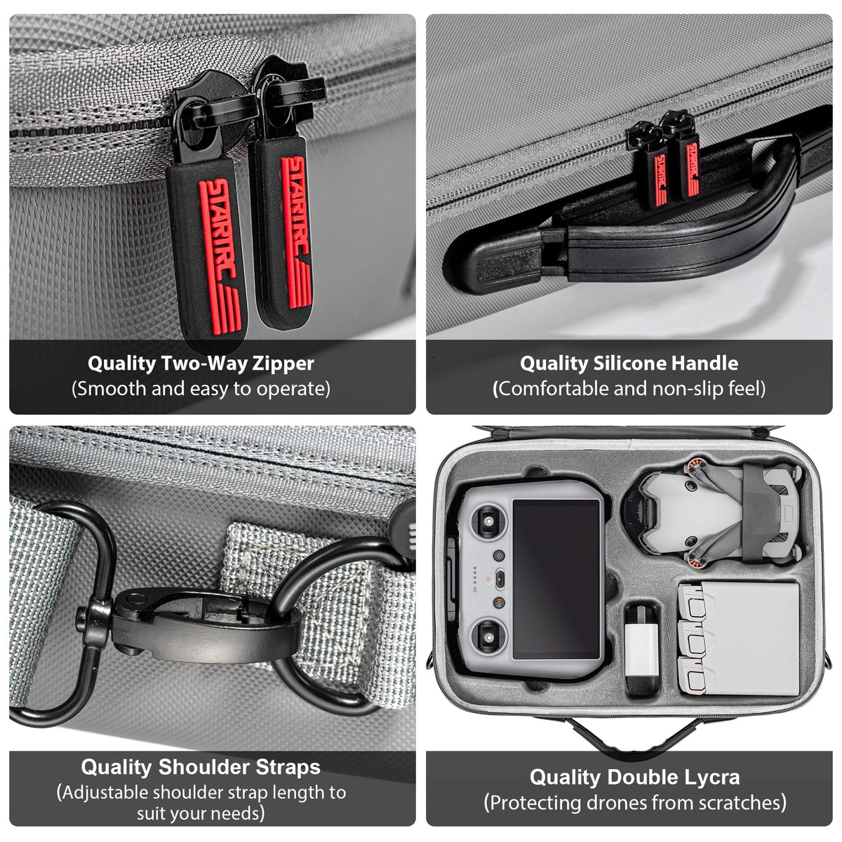 STARTRC Waterproof case protects your drone from rain and splashes.