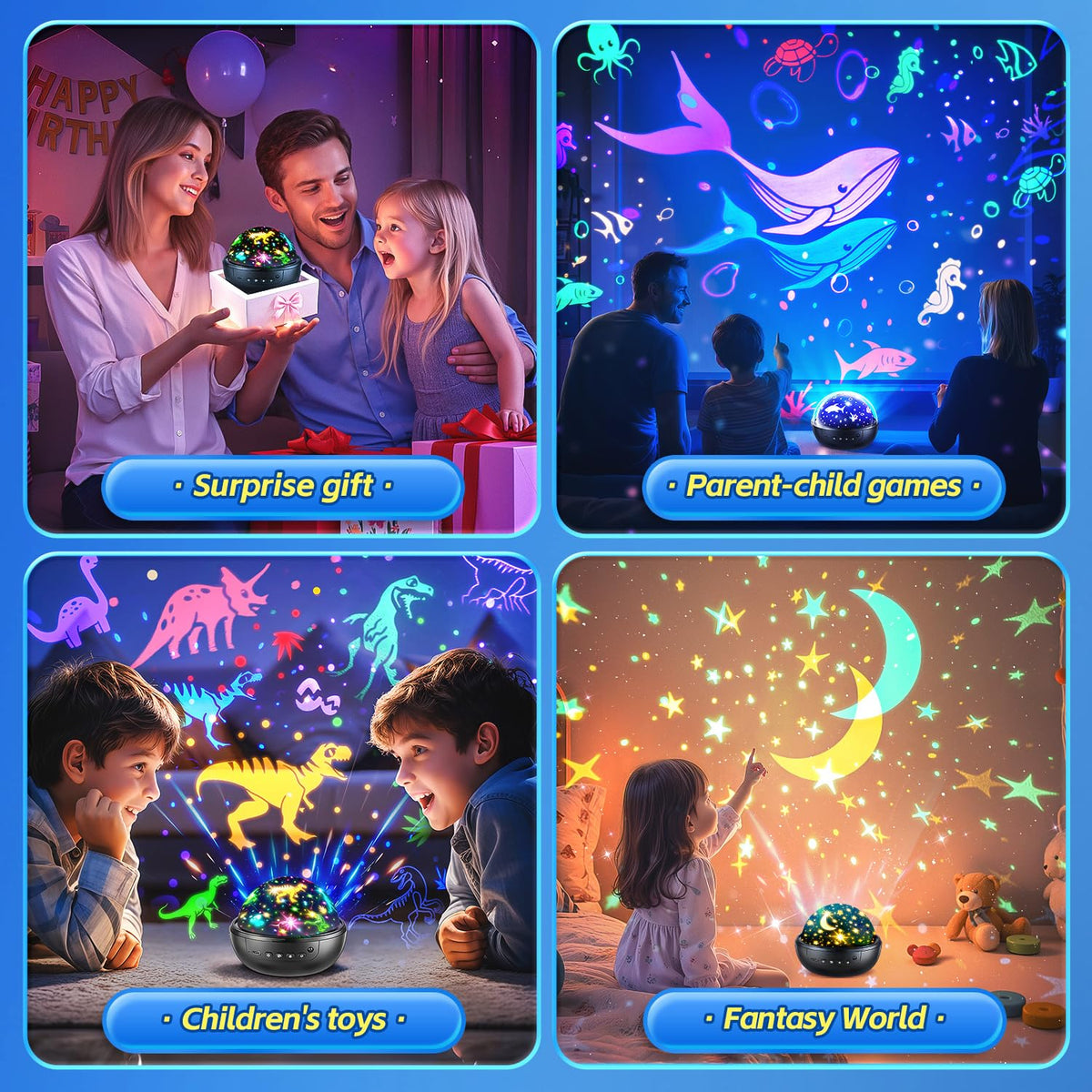 Staryou dinosaur night light with color options adds playful room ambiance.