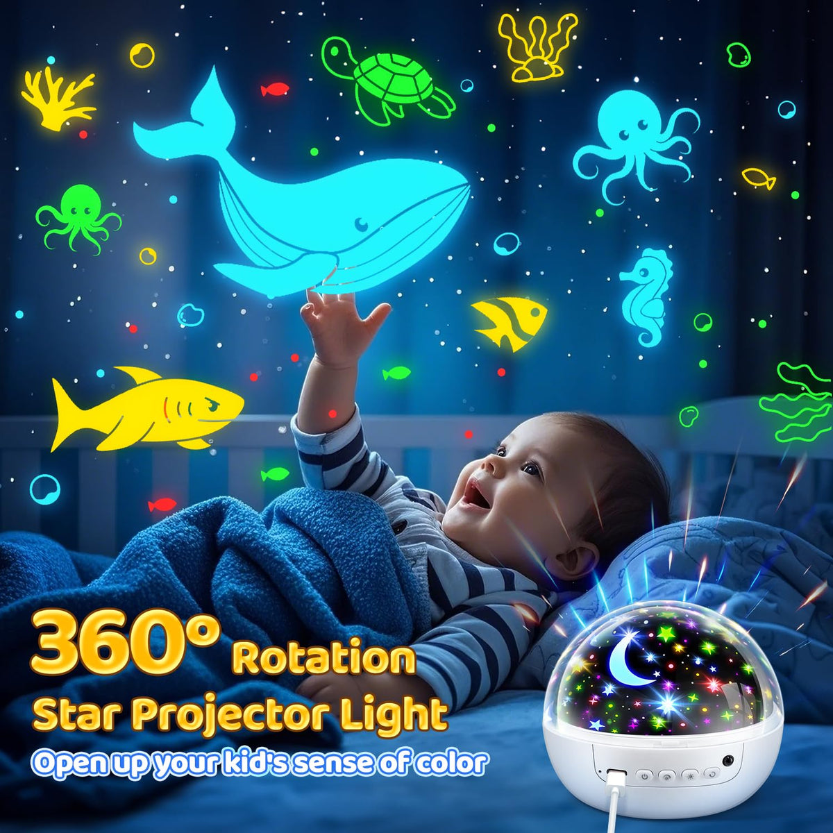Staryou projector timer display with auto-off options.