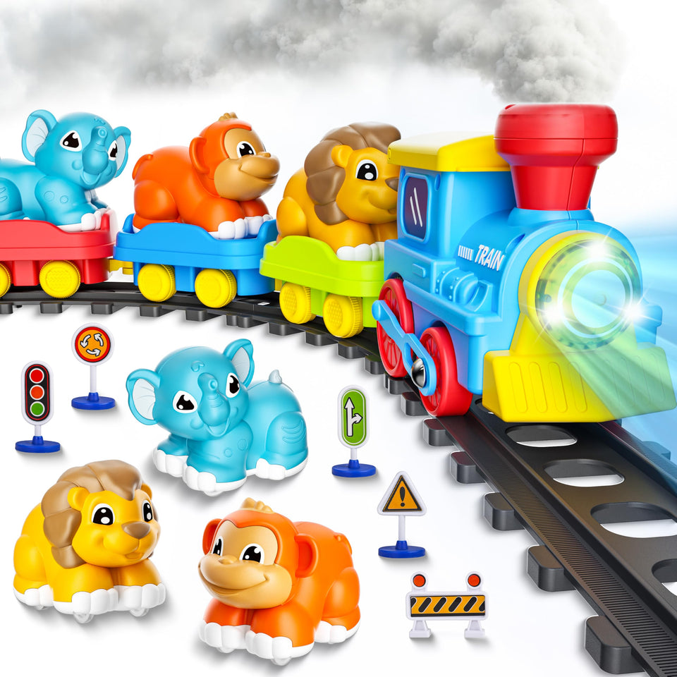 Stay Fun locomotive steaming for engaging hands-on play.