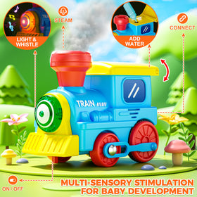 Three trailers and three dinosaur cars in Stay Fun train set