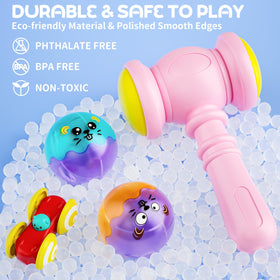 Stay Fun 2-in-1 rolling ball car ramp lights and balls showcase interactive lighting
