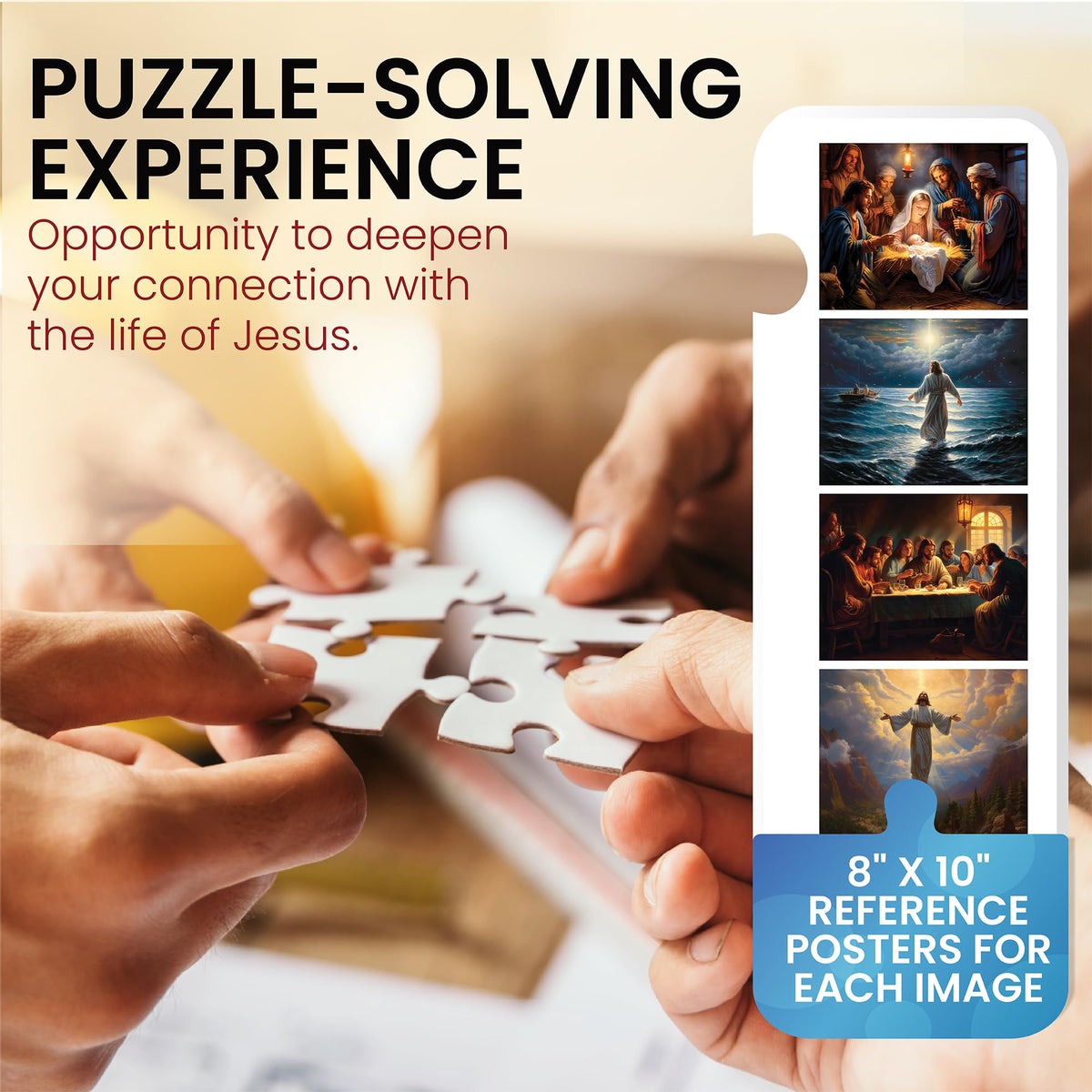 Steadfast Selections church spire puzzle with verse for inspirational gift idea.