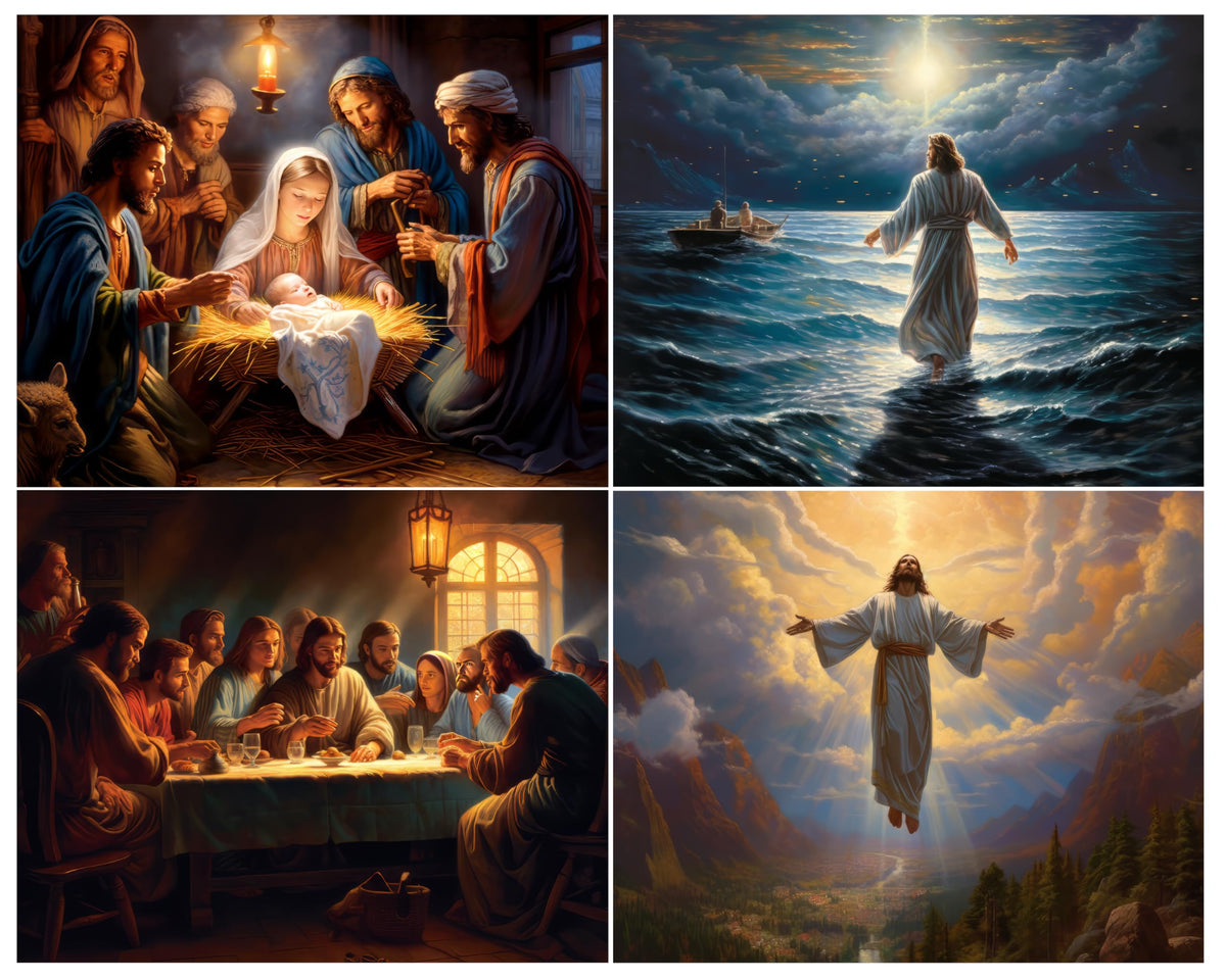 Steadfast Selections nativity scene puzzle with verse for peaceful evening reflection.