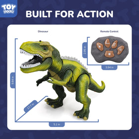 STEAM Life dinosaur spray feature adds dynamic action.