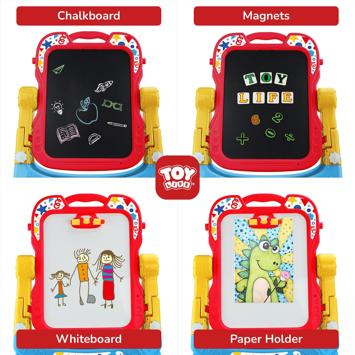 STEAM Life Large Easel height adjustable design grows with your child's creativity