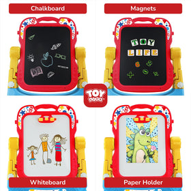 STEAM Life Large Easel height adjustable design grows with your child's creativity