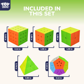 STEAM Life Speed Cube Set bundle display emphasizes variety and value
