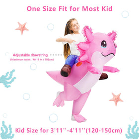 Stegosaurus axolotl costume playtime design encourages imagination