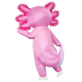 Stegosaurus axolotl costume kids tentacles detail for eye catching Halloween look