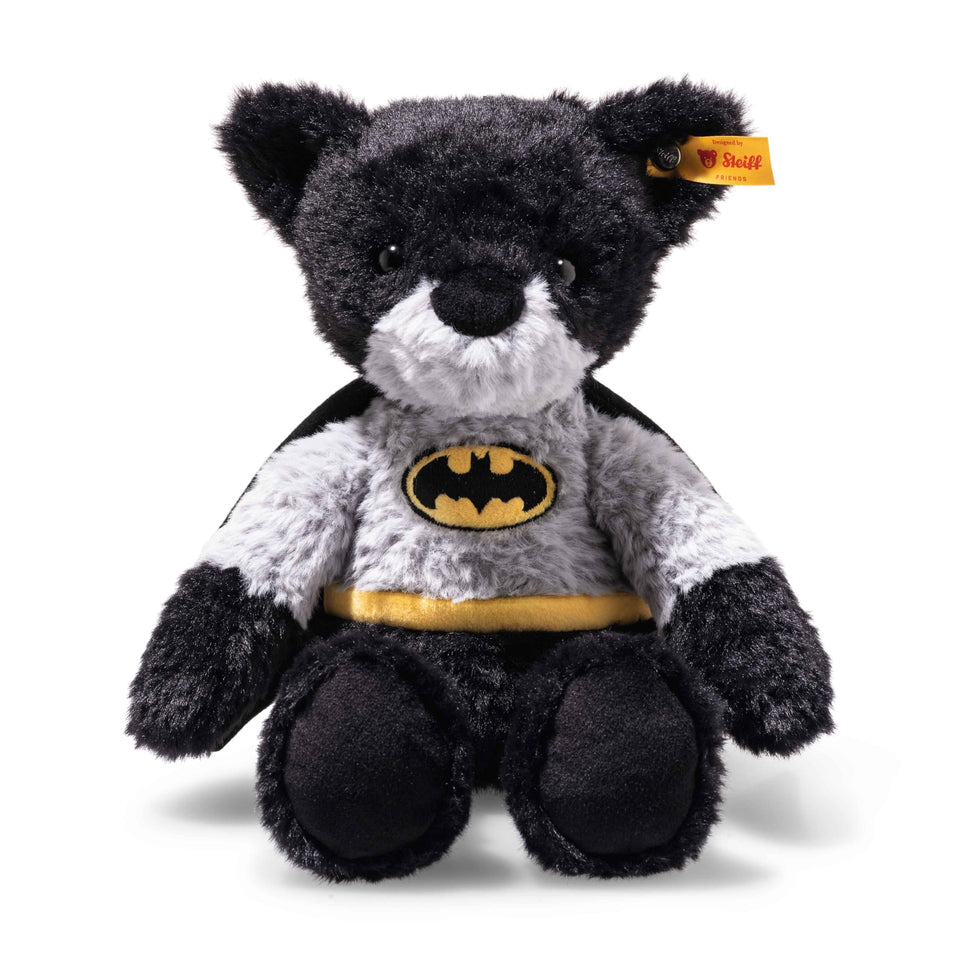Steiff DC Batman teddy bear 12 inch, soft plush with cape for imaginative play