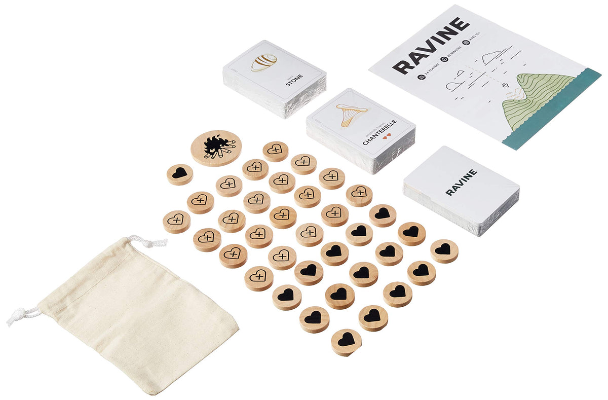Stellar Factory Ravine wooden health tokens for clear status tracking during play.
