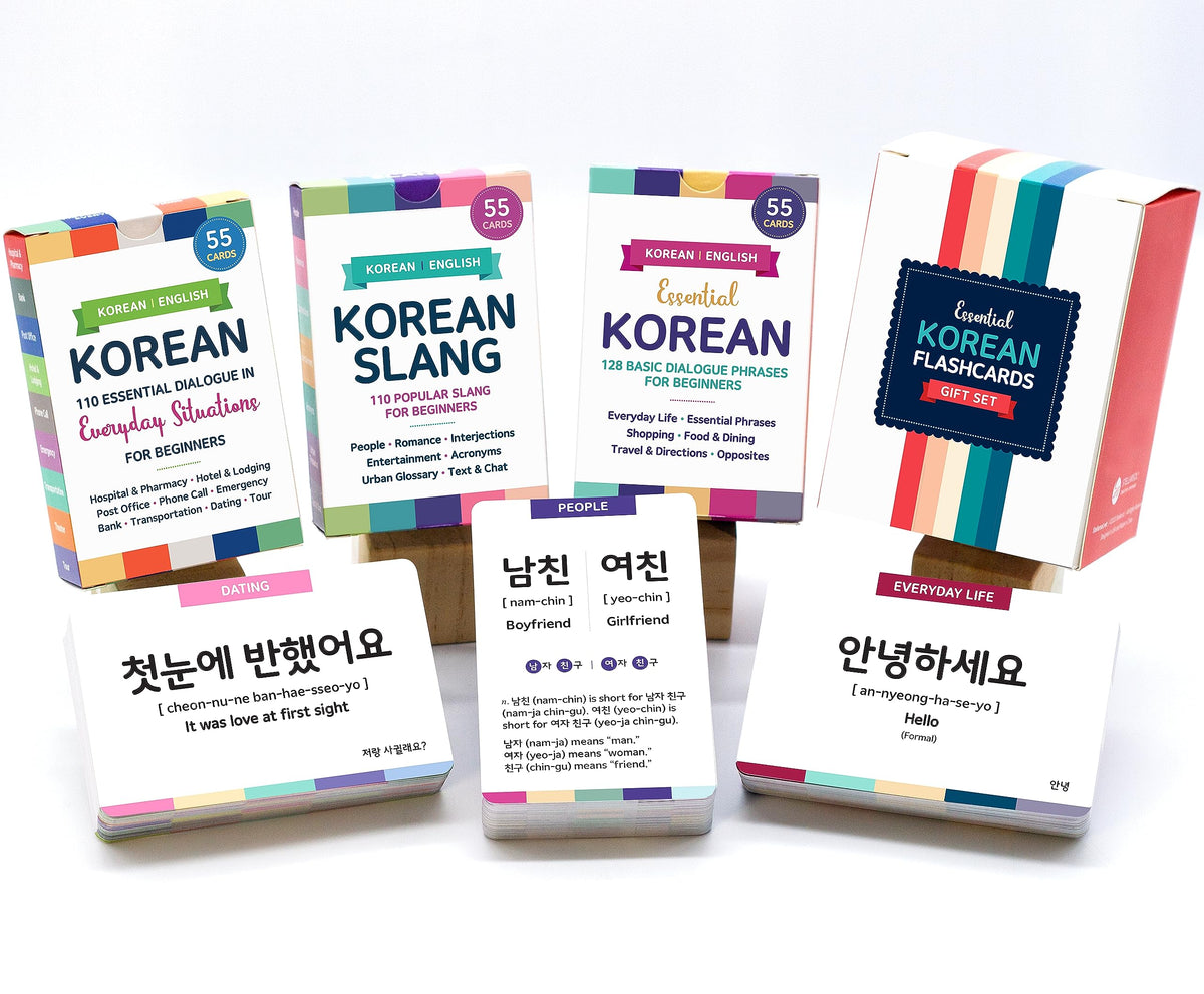 Stellarsol Korean flashcards 3pack cover — durable beginner toolkit for practice and travel