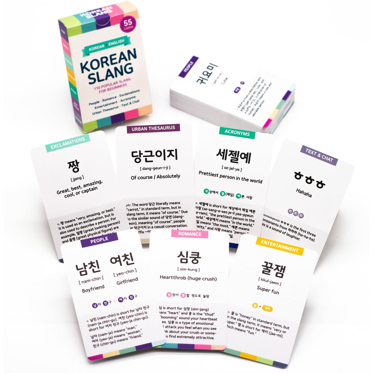 Stellarsol Korean flashcards travel-friendly design — compact deck for learning on the go
