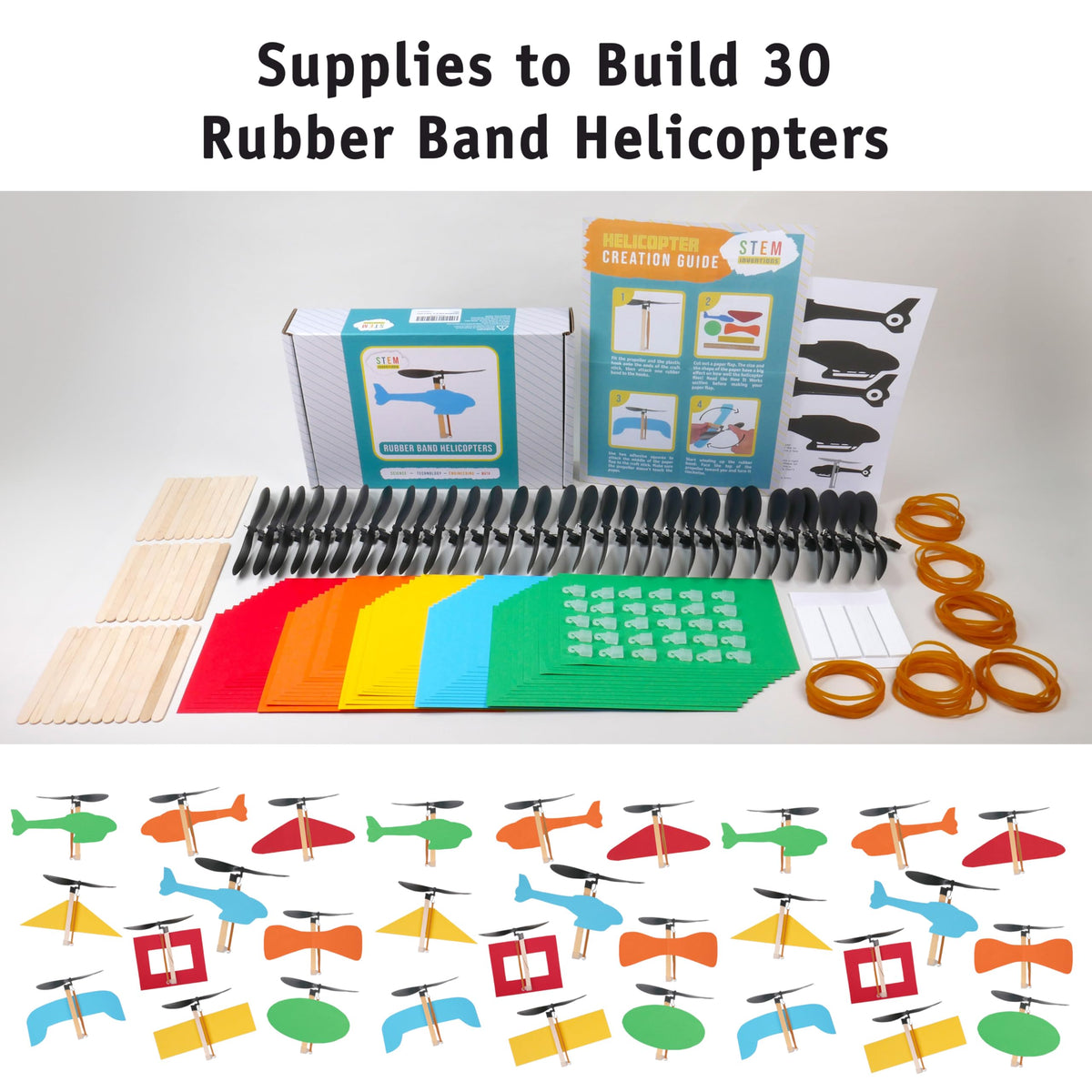 STEM Inventions classroom demo and flights image demonstrates quick, engaging setup for lessons.